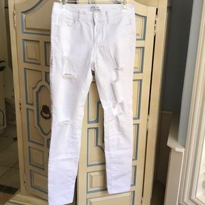 Max Jeans Los Angeles distressed white